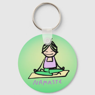 Yoga Namaste Keychain