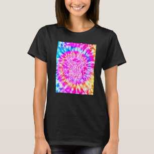 Yoga Namaste Moon Tie Die Buddha Pose 1 T-Shirt