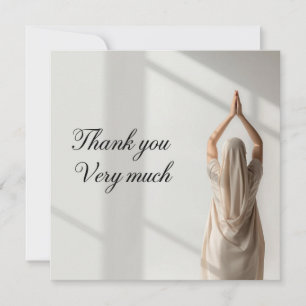 Yoga Namaste Thank You Card