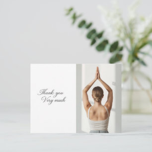 Yoga Namaste Thank You Card