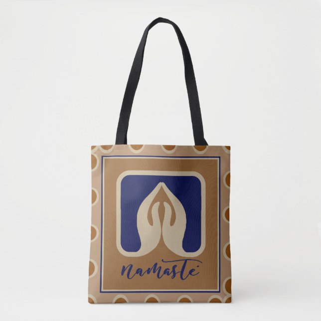 Yoga Namaste Tote Bag (Front)