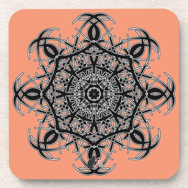 Yoga Octa Glyph Dusk Coaster (Front)