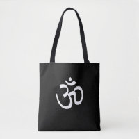 Yoga, Om Aum Icon, Hinduism Symbol, black white To
