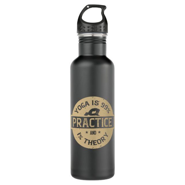 Yoga, Om, Fear, Workout, Meditation, Teacher, 710 Ml Water Bottle (Front)