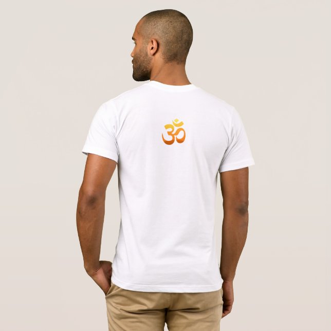 Yoga Om Mantra Symbol Asana Relax Back Image Men's T-Shirt (Back Full)