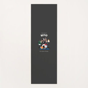  Yoga On My Mind Love, Peace, Yoga  Mat