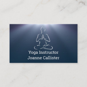 Yoga or Pilates Instructor Business Card