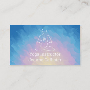 Yoga or Pilates Instructor Business Card
