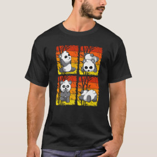 Yoga Panda Chinese Bamboo Eating Animals Gym 3 T-Shirt