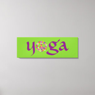 Yoga Peace Sign Floral