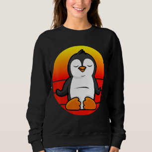 Yoga Penguin Meditation Yoga For Children And Pare Sweatshirt