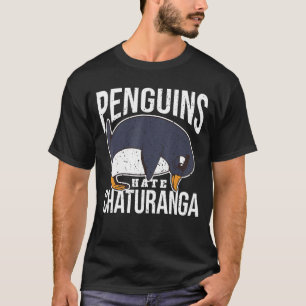 Yoga Penguin Yogi Yoga Pose Chaturanga Yoga T-Shirt