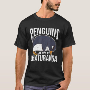 Yoga Penguin Yogi Yoga Pose Chaturanga Yoga T-Shirt