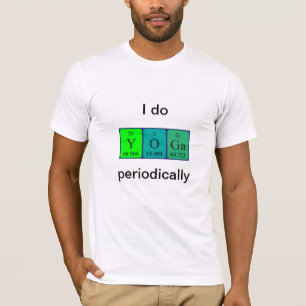 Yoga periodic table word shirt 7