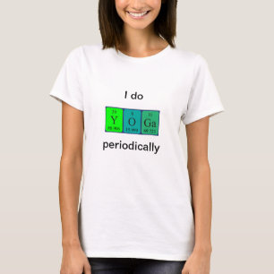 Yoga periodic table word shirt 8