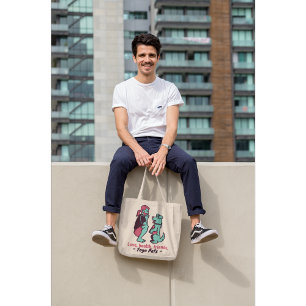 Yoga Pets - Love, Health, Friends Tote Bag
