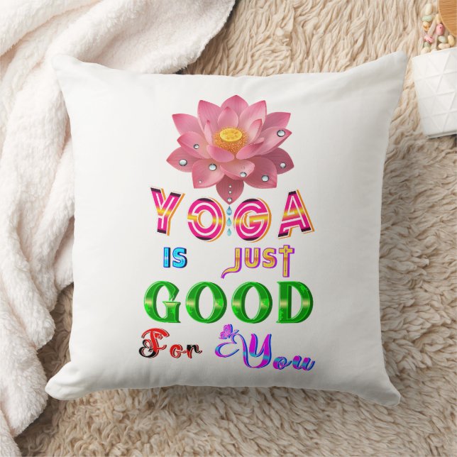 Yoga Polyester Is Just Good For You Cushion (Blanket)