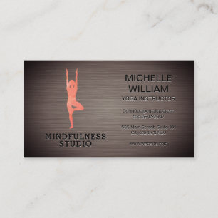 yoga pose business card