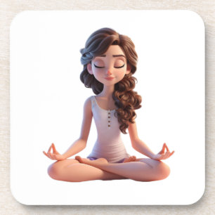 Yoga pose coaster