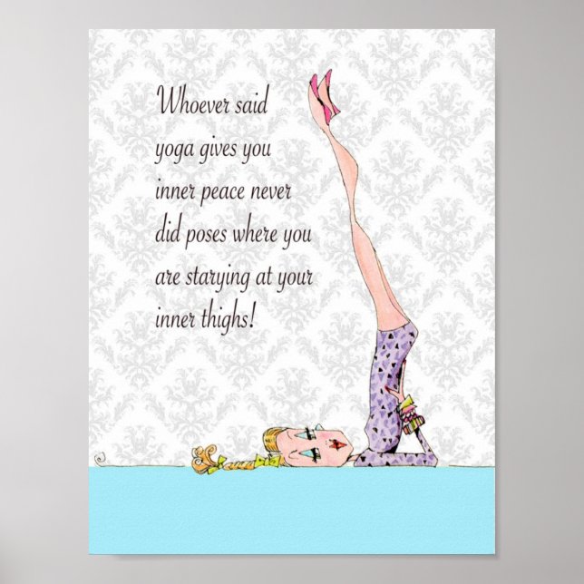 Yoga Pose for inner peace Poster (Front)