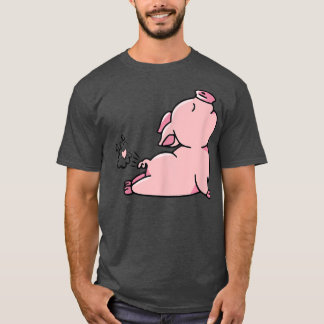 Yoga Pose Funny Pig Fart T-Shirt