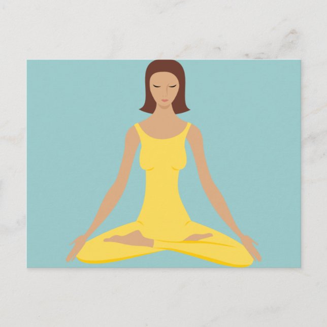 Yoga Pose Girl Postcard (Front)