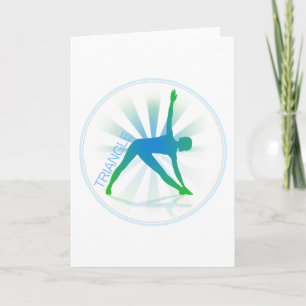 Yoga Pose Greeting Card (triangle)