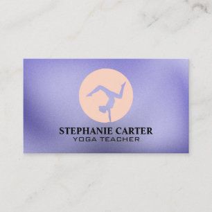 Yoga Pose Health Fitness Mindfulness Business Card