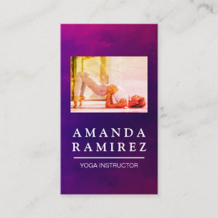 Yoga Pose Health Wellness Business Card