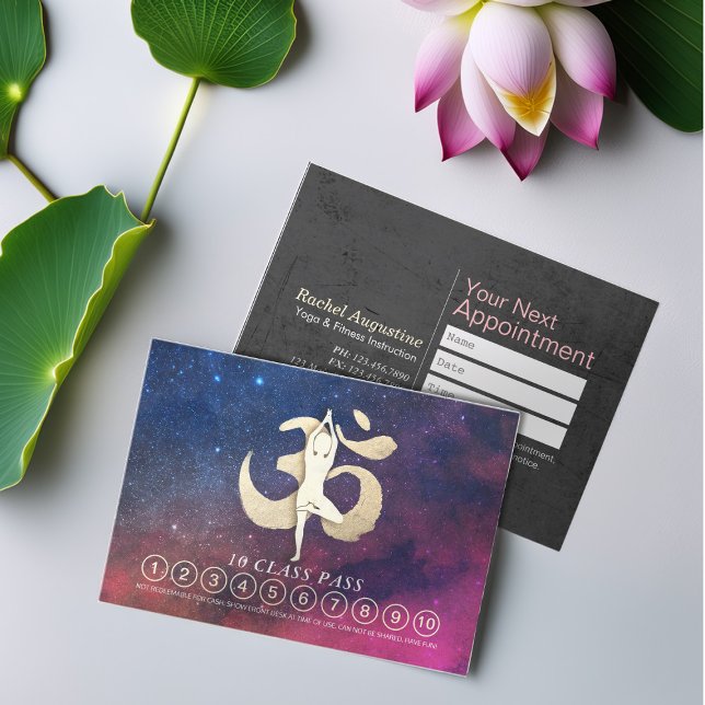 YOGA Pose OM Symbol Class Pass Loyalty Appointment (Creator Uploaded)