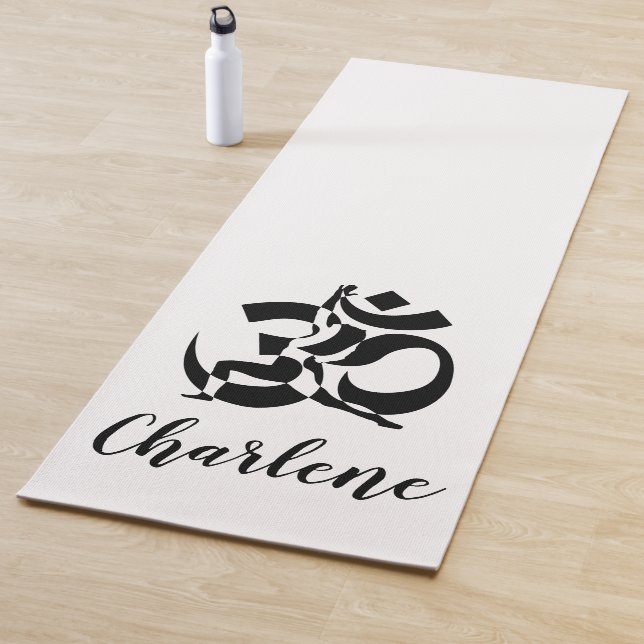 Yoga Pose Om Symbol Personalised Mat (In Situ)