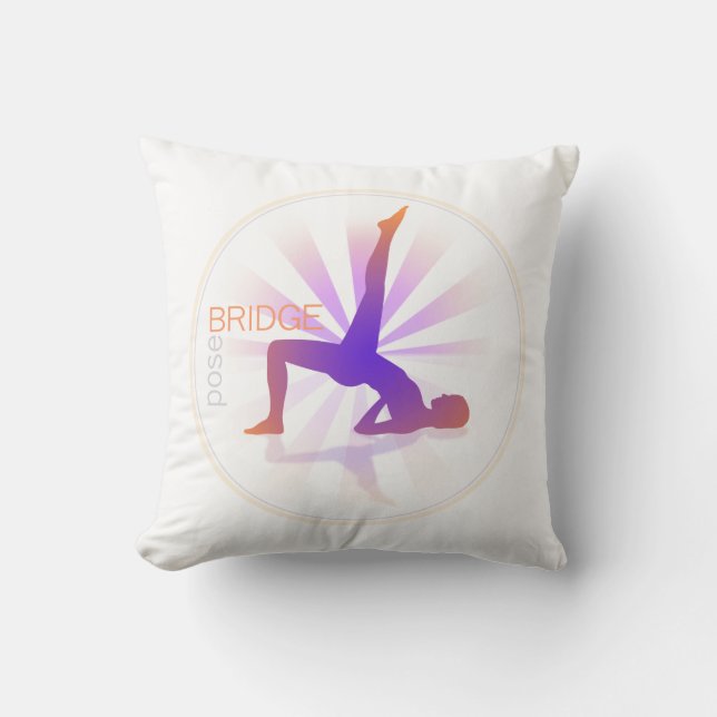 Yoga Pose Pillow (bridge pose) (Front)