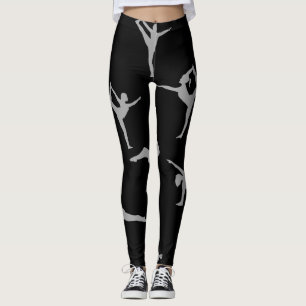 YOGA POSES (BLACK) LEGGINGS