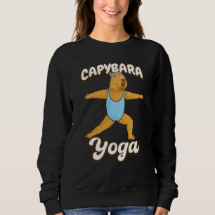 Yoga poses Capybara Gymnastic leotard Sport Workou Sweatshirt
