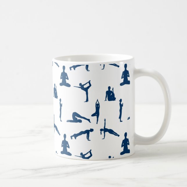 Yoga Poses Coffee Mug (Right)