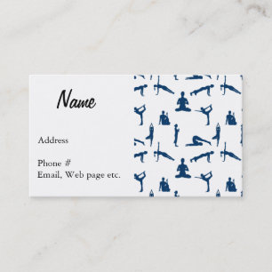 Yoga Poses Custom Business Card