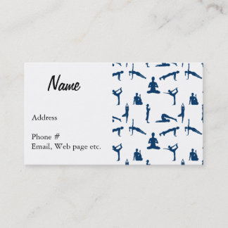 Yoga Poses Custom  Business Card