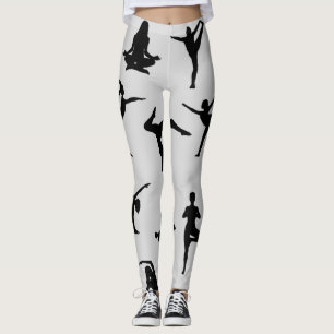 YOGA POSES (GRAY) LEGGINGS