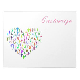 Yoga Poses Heart Thunder_Cove Notepad