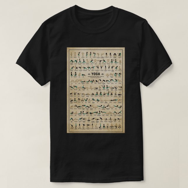 Yoga poses knowledge T-Shirt (Design Front)