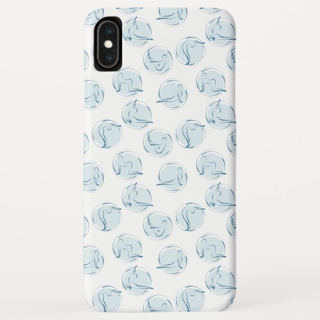 Yoga poses pattern Case-Mate iPhone case (Back)