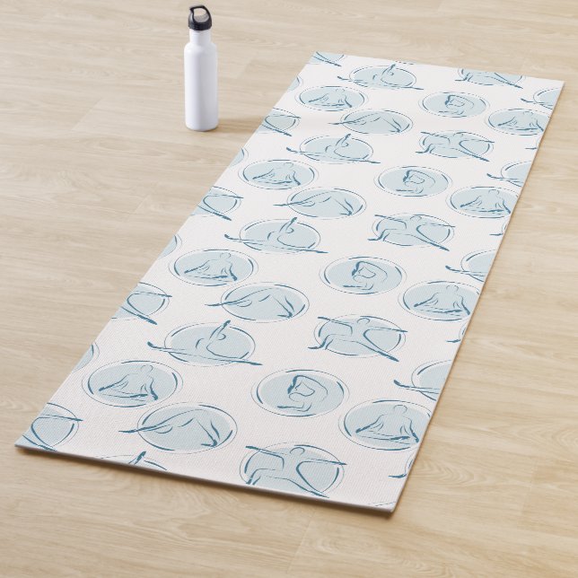 yoga poses pattern mat (In Situ)