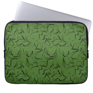 Yoga poses pattern Yoga seamless pattern 10 Laptop Sleeve