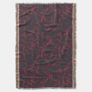 Yoga poses pattern   Yoga seamless pattern 12 Throw Blanket