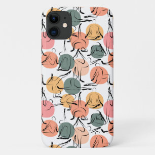 Yoga poses pattern   Yoga seamless pattern 13 iPhone 11 Case