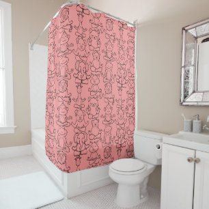 Yoga poses pattern Yoga seamless pattern 17 Shower Curtain