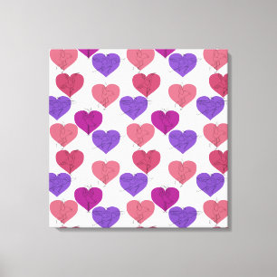 Yoga poses pattern Yoga seamless pattern 1 Canvas Print