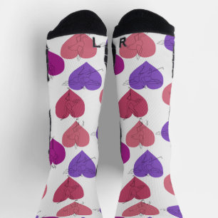 Yoga poses pattern   Yoga seamless pattern 1 Showe Socks