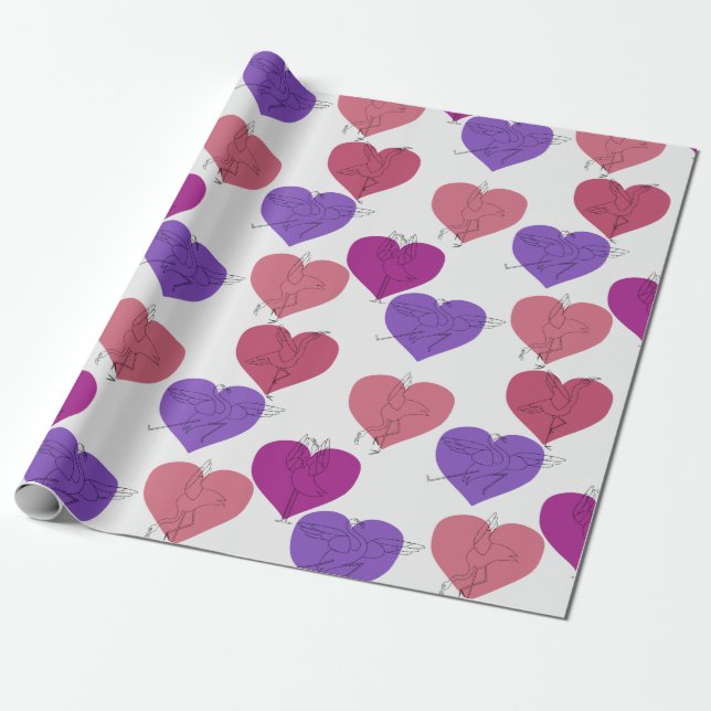 Yoga poses pattern | Yoga seamless pattern 1 Wrapping Paper (Unrolled)