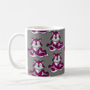 Yoga poses pattern Yoga seamless pattern 20 Coffee Mug